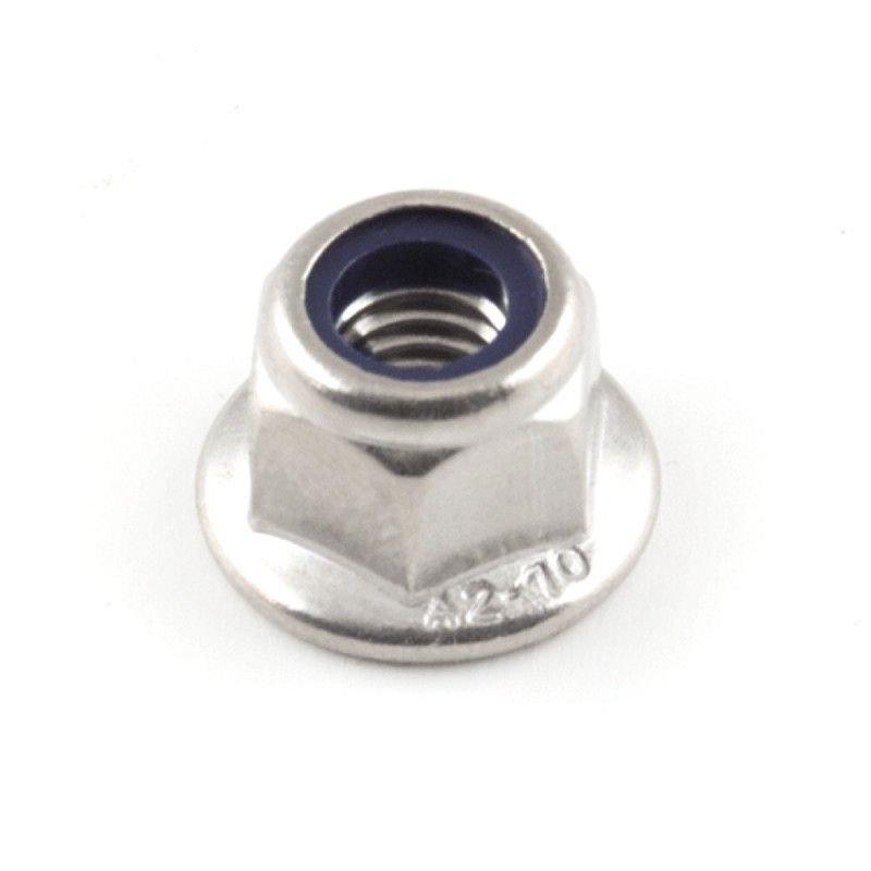 Tuerca Nyloc con brida inoxidable A2 no dentada M6 10 mm Talaria Sting
