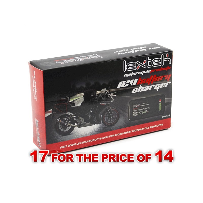 Cargador Lextek 12v Battery Optimiser (17 por el precio de 14) Talaria Sting