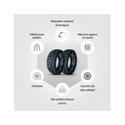 CUBIERTA ADVENTURE 1 (ALLROAD/URBANO) CON GEL ANTIPINCHAZOS PARA SPEEDWAY, ROCKWAY Y CROSSOVER (PACK 2)