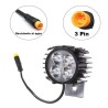 Luz delantera faro con claxon (Compatible con Smartgyro Speedway & Rockway y similares)