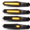 Indicadores LED Lextek Sequential Matt Black con luces de circulación diurna Talaria Sting