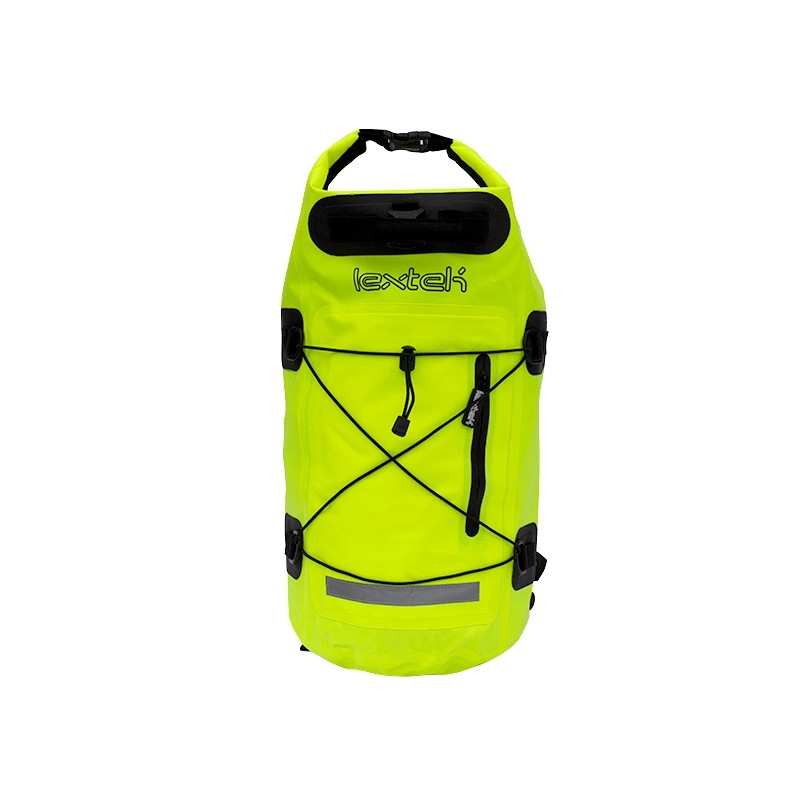 Mochila impermeable Lextek Dry Bag 30L amarillo flúor Talaria Sting